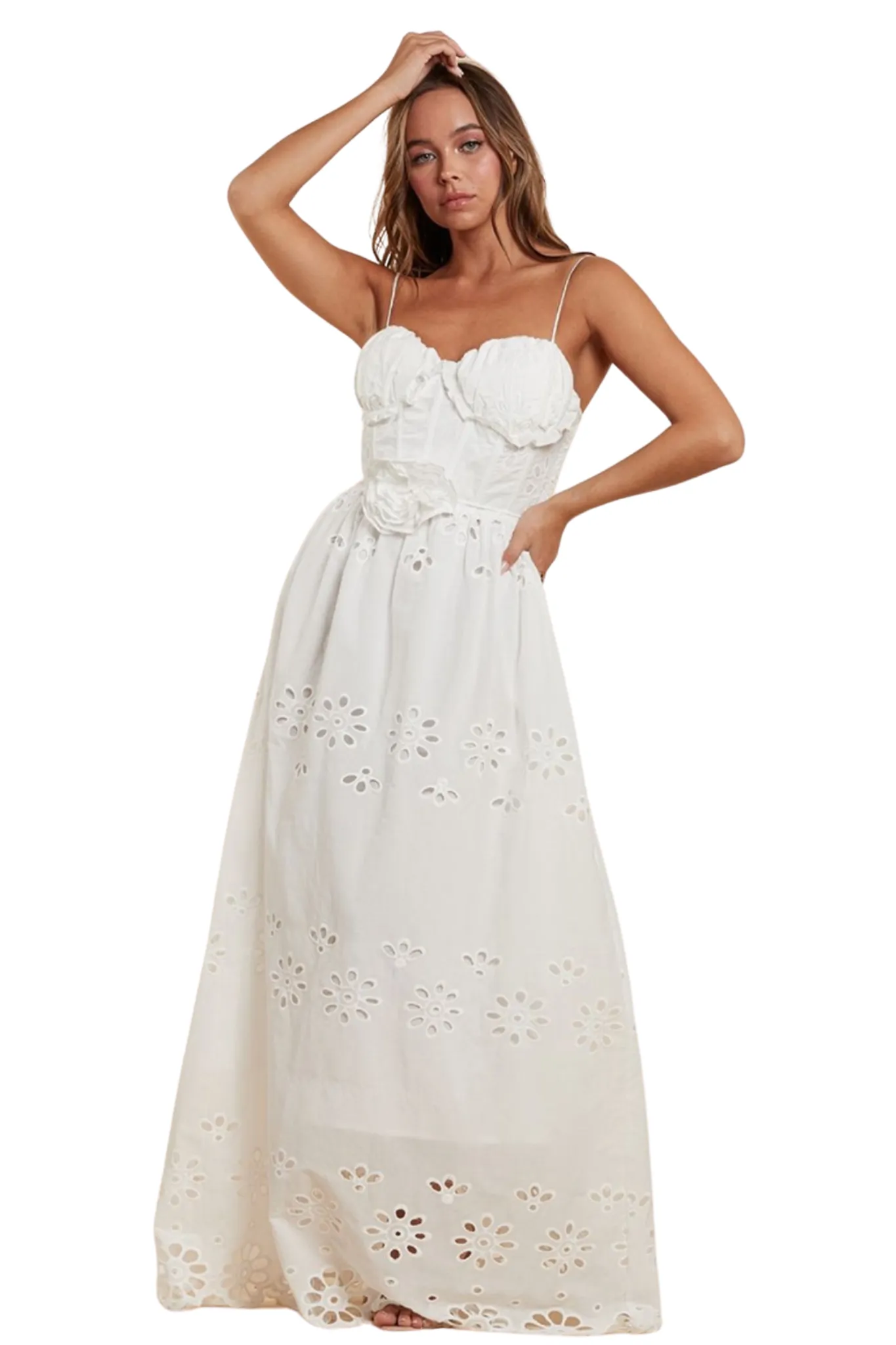 Jaime Lace Off Shoulder Dress