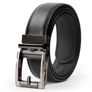 JASGOOD Men’s Genuine Leather Ratchet Dress Belt for men with Automatic Buckle
