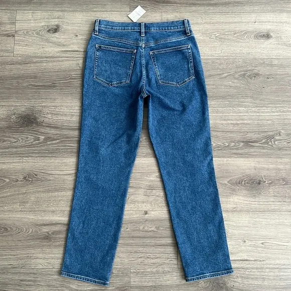 J.CREW Classic Vintage Jeans Size 27 High Rise Straight Leg Denim Blue Retro NWT
