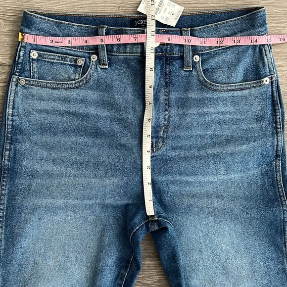 J.CREW Classic Vintage Jeans Size 27 High Rise Straight Leg Denim Blue Retro NWT