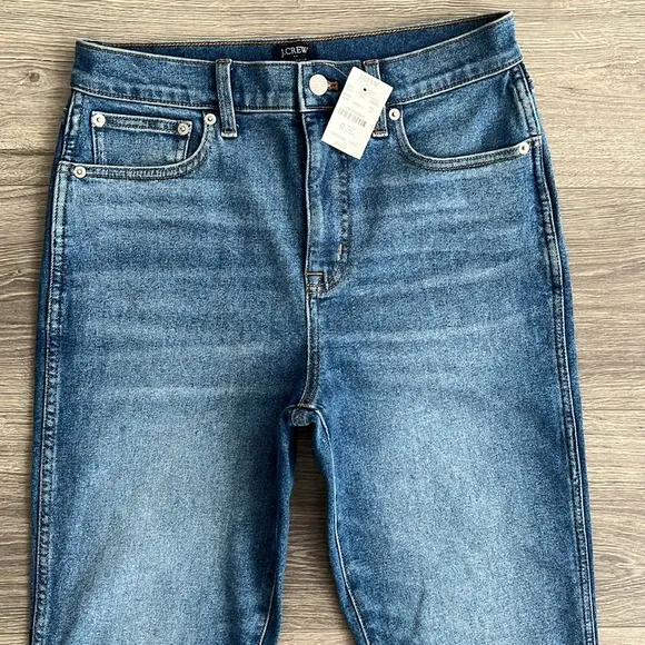 J.CREW Classic Vintage Jeans Size 27 High Rise Straight Leg Denim Blue Retro NWT
