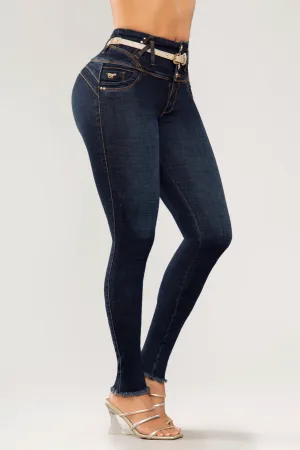 JEANS COLOMBIANOS PUSH UP AZUL 6683