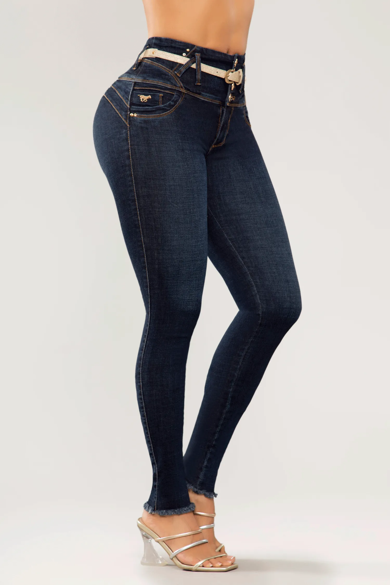 JEANS COLOMBIANOS PUSH UP AZUL 6683