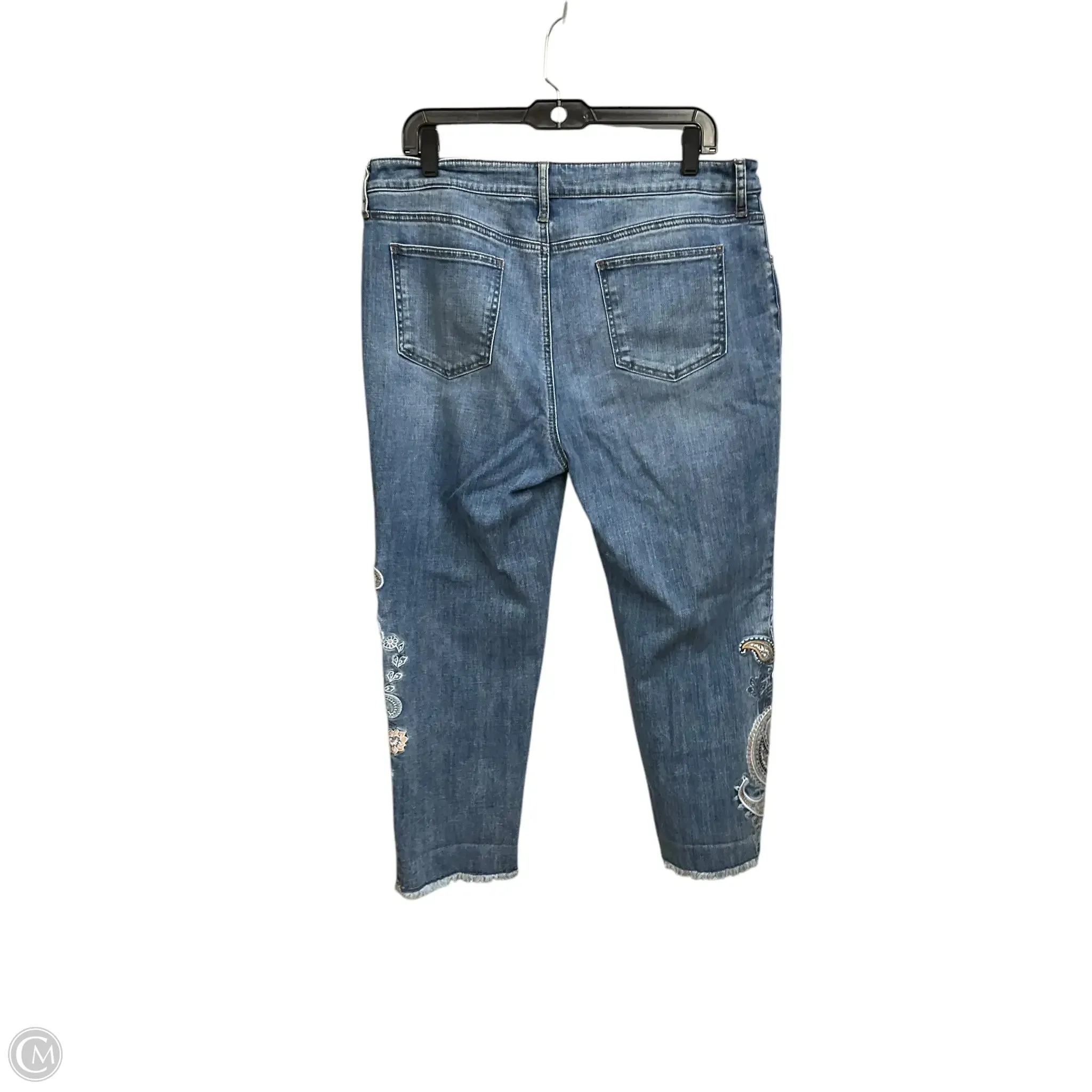 Jeans Skinny By Chicos In Blue Denim, Size: 14