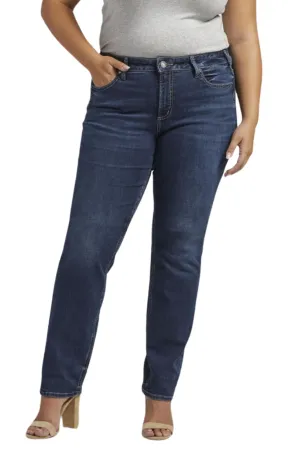 Jeans Suki Straight Courte Taille Plus de Silver Jeans