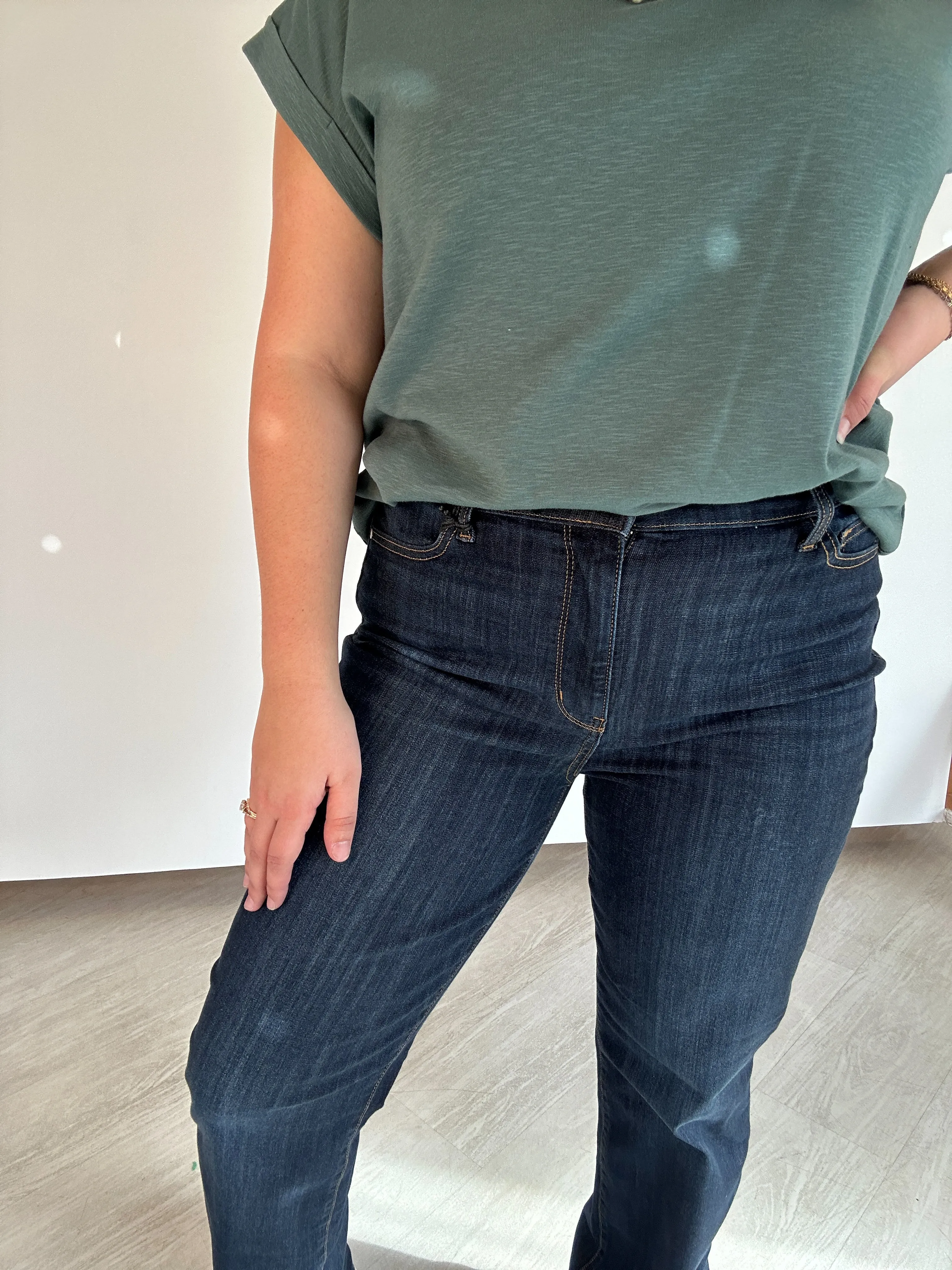 Joan Dark Wash Straight Leg Jean