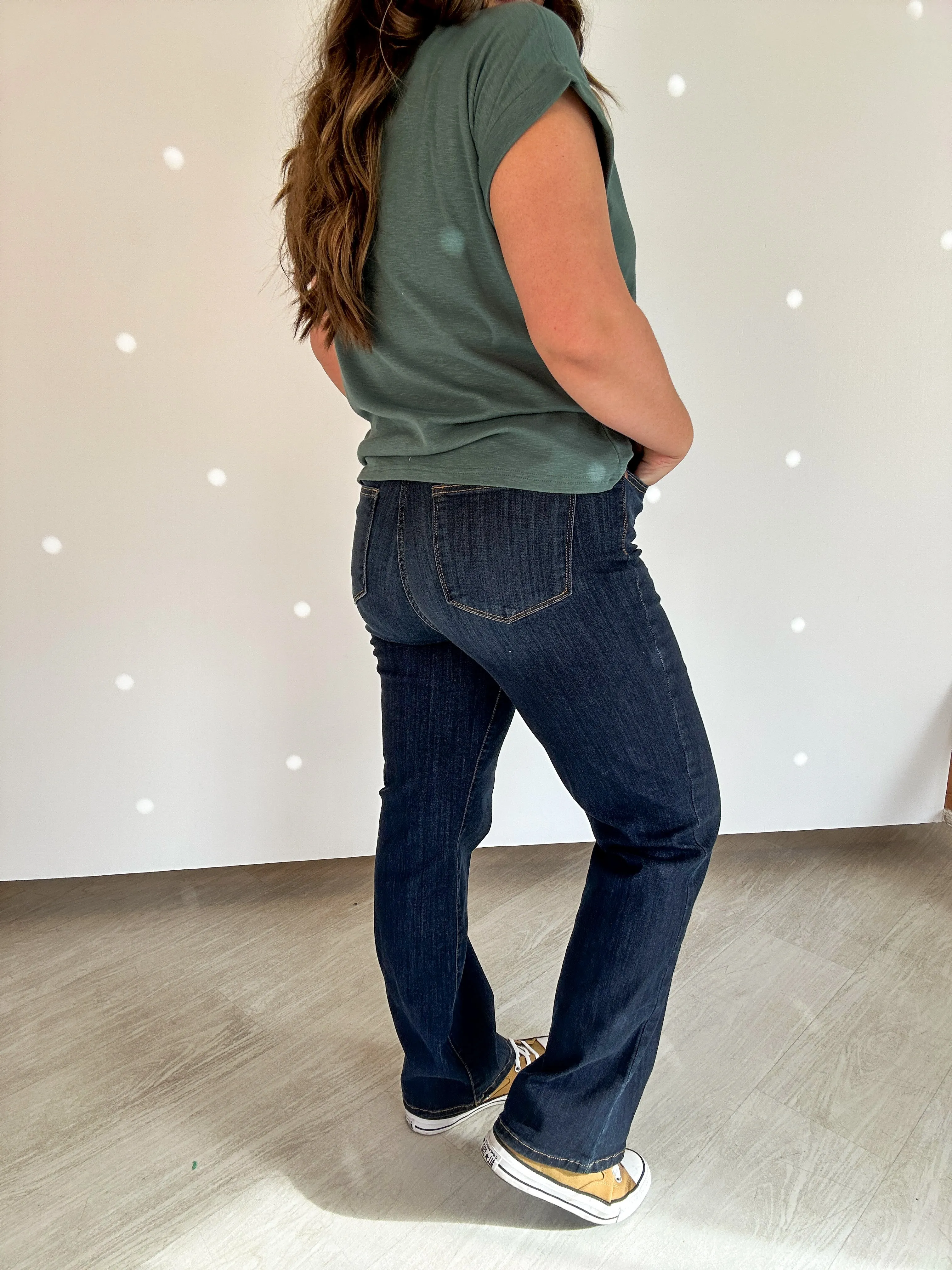 Joan Dark Wash Straight Leg Jean