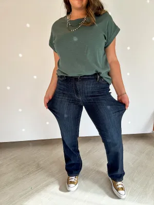Joan Dark Wash Straight Leg Jean