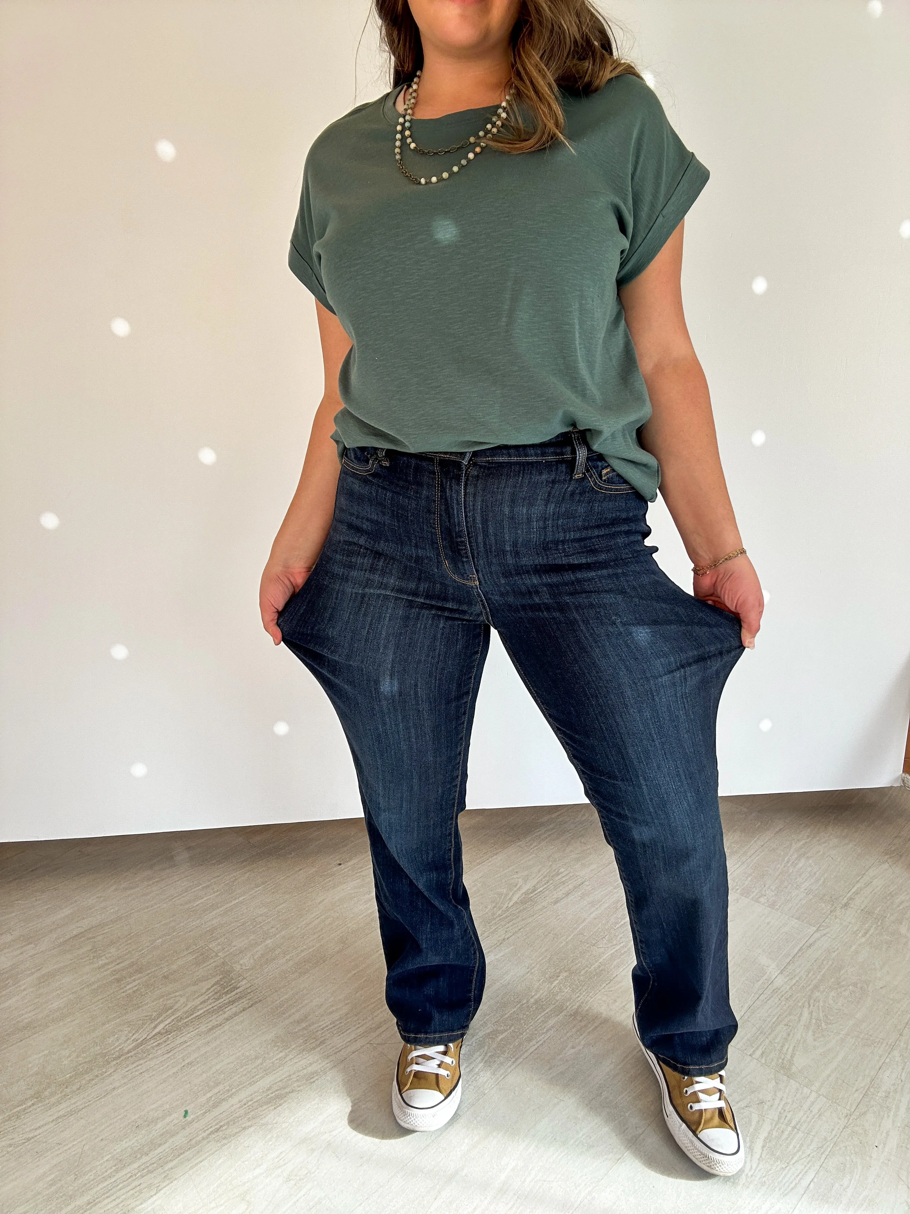 Joan Dark Wash Straight Leg Jean