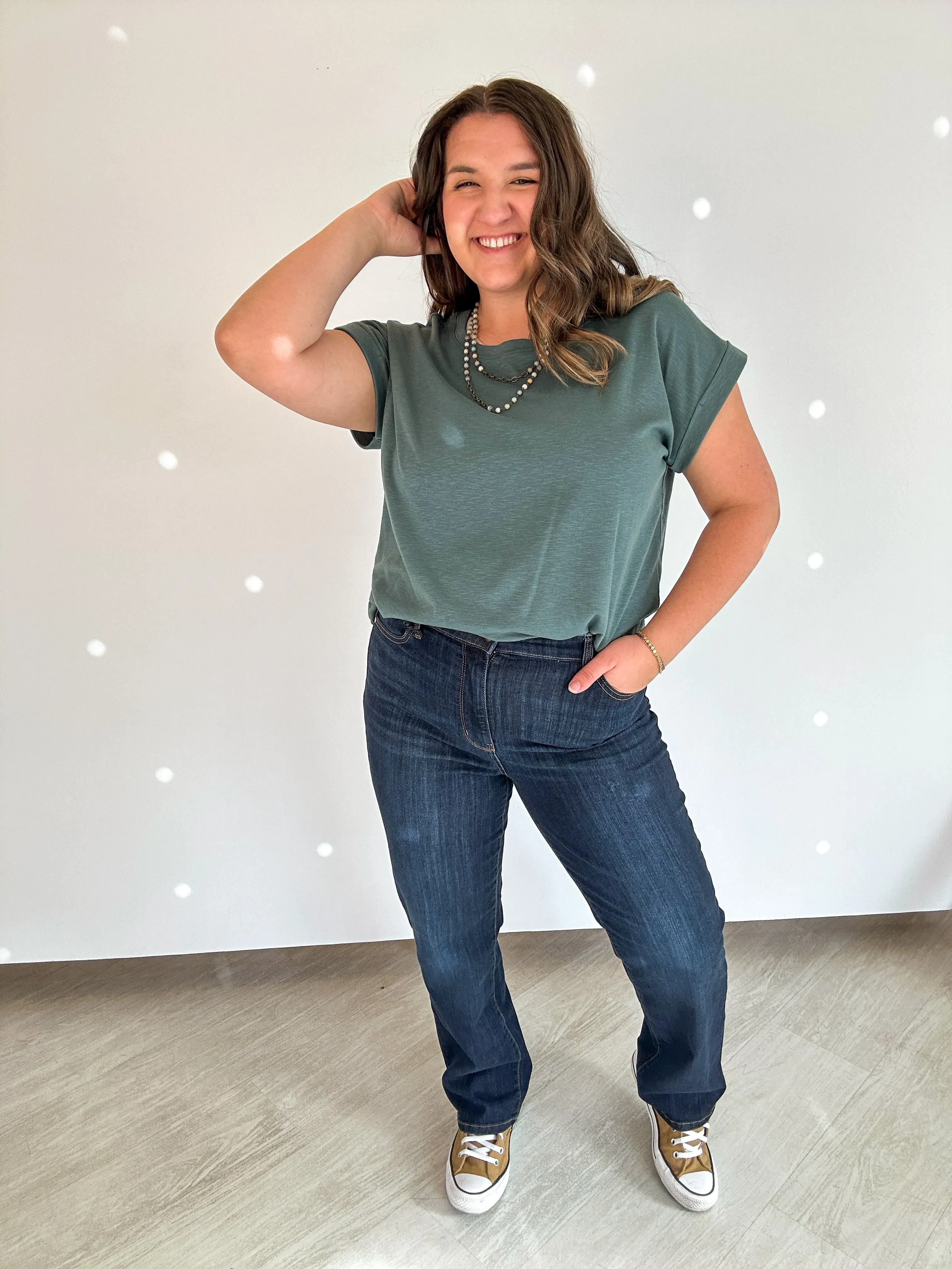 Joan Dark Wash Straight Leg Jean