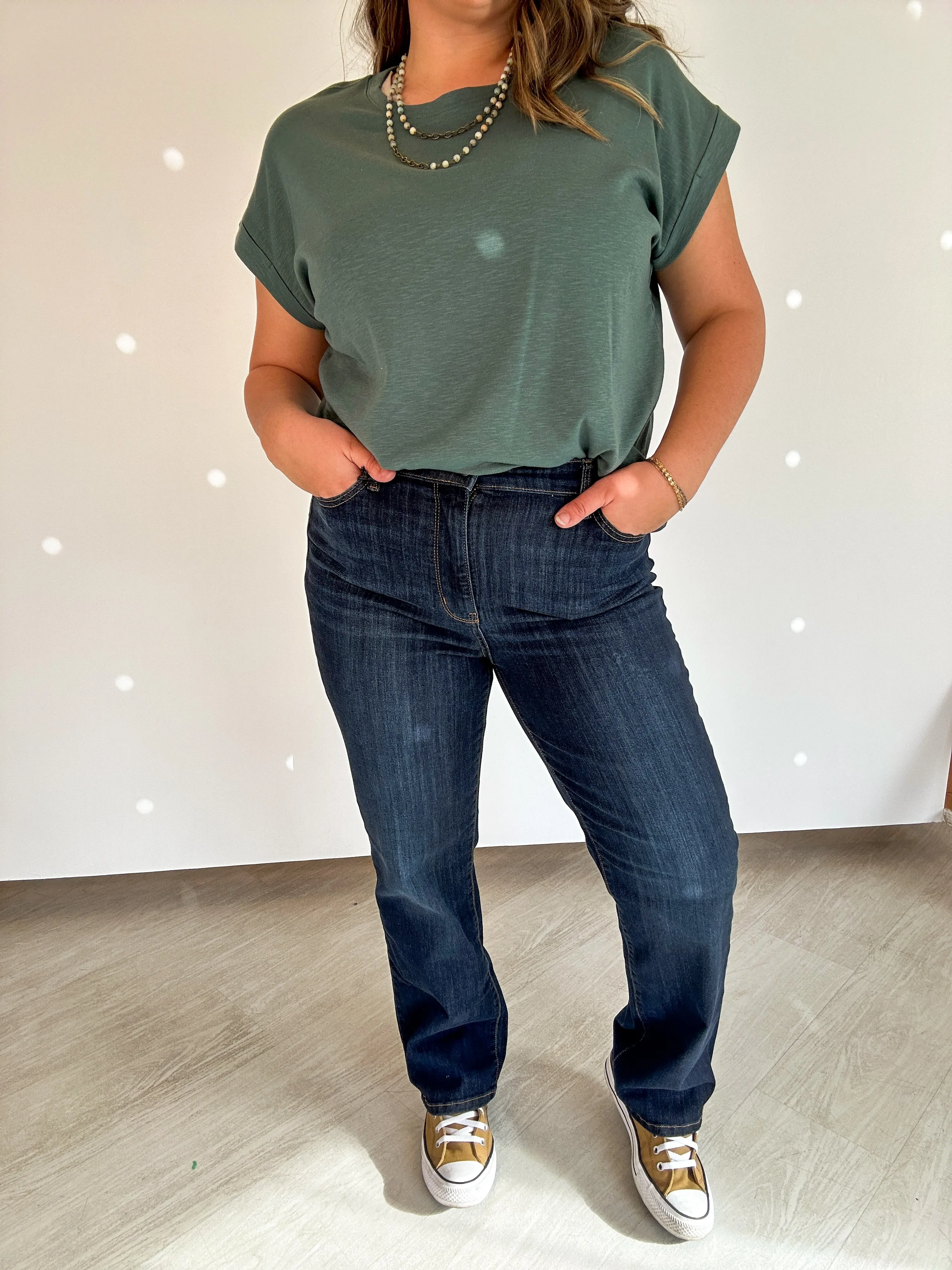 Joan Dark Wash Straight Leg Jean