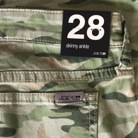 Joe’s Jeans Skinny Ankle Cargo Camo Jeans