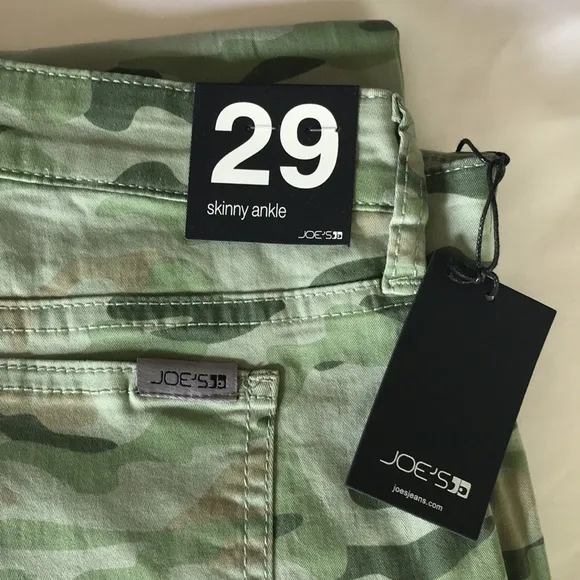 Joe’s Jeans Skinny Ankle Cargo Camo Jeans