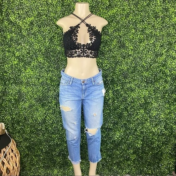 Joes ripped boyfriend jeans size 27