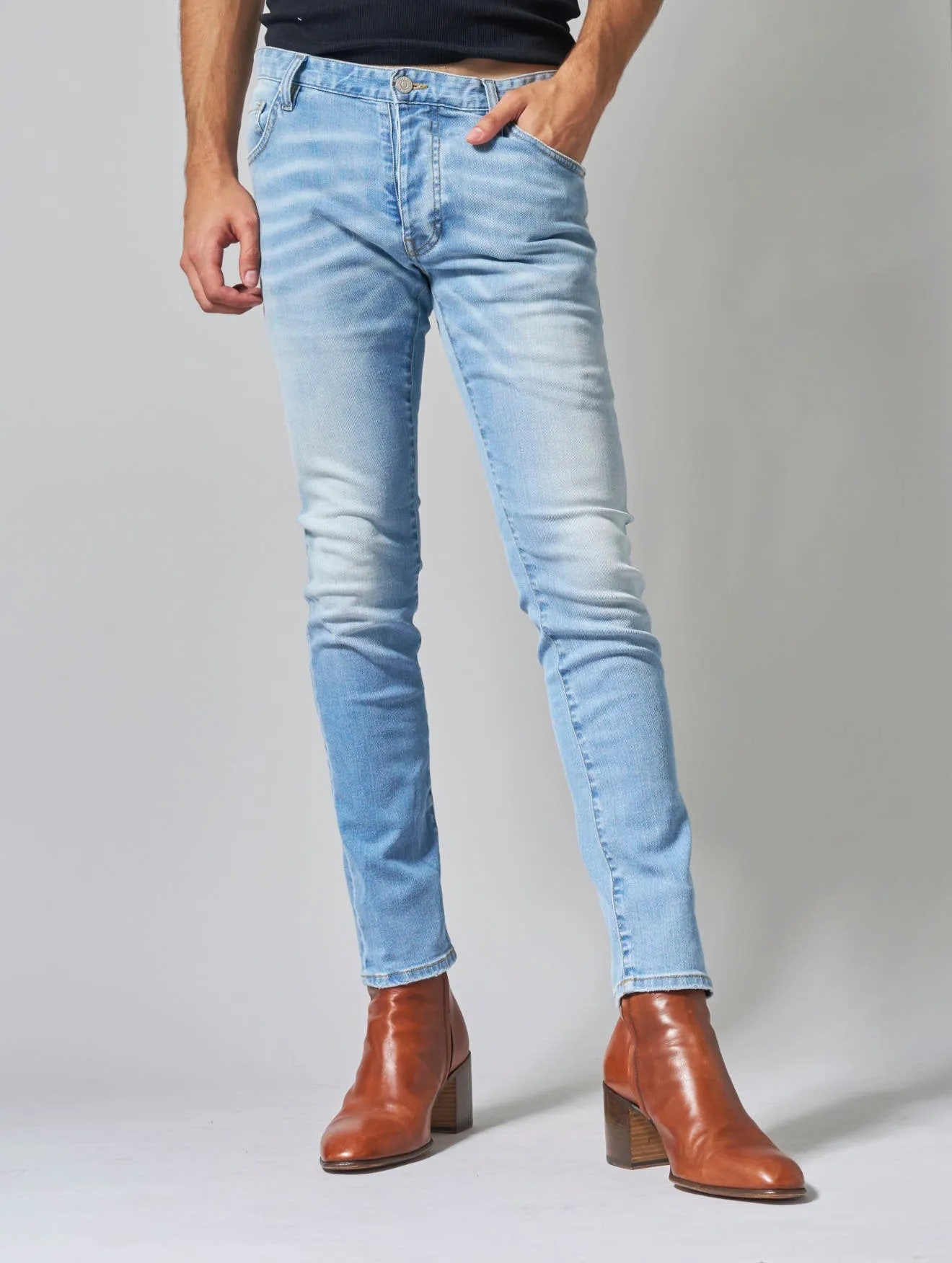 JOHNNY SKINNY JEANS IN LIGHT BLUE - Man