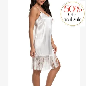 Jonquil Juliet  Fringe  Chemise JUE011 in Ivory
