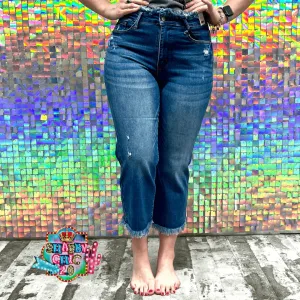 Judy Blue High Waisted Crop Straight Leg Jeans