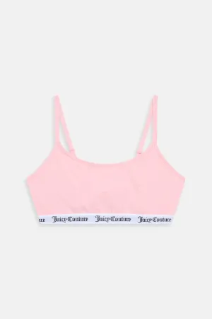 JUICY PINK COTTON SCOOP BRALETTE