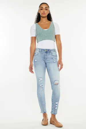Kaleigh Mid Rise Ankle Skinny Jeans