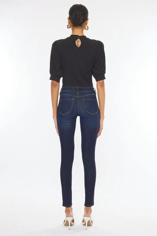 Kan Can Mid Rise Basic Super Skinny Jeans