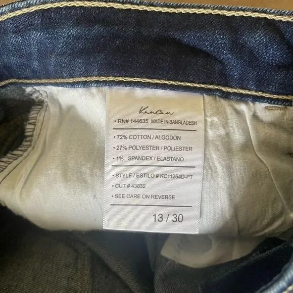 Kancan blue denim flare jeans petite new w tags
