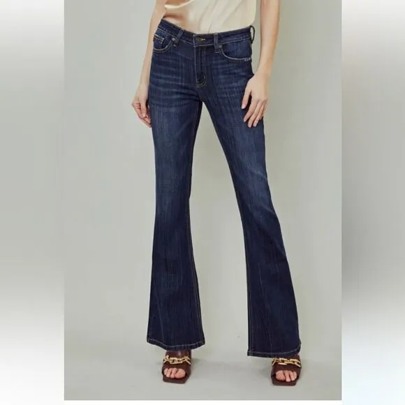 Kancan blue denim flare jeans petite new w tags
