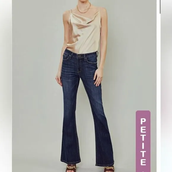 Kancan blue denim flare jeans petite new w tags