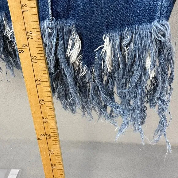 KanCan Jean Women' 1/24 Mid Rise Ancle Skinny Frayed Hem Preppy Normcore NWT