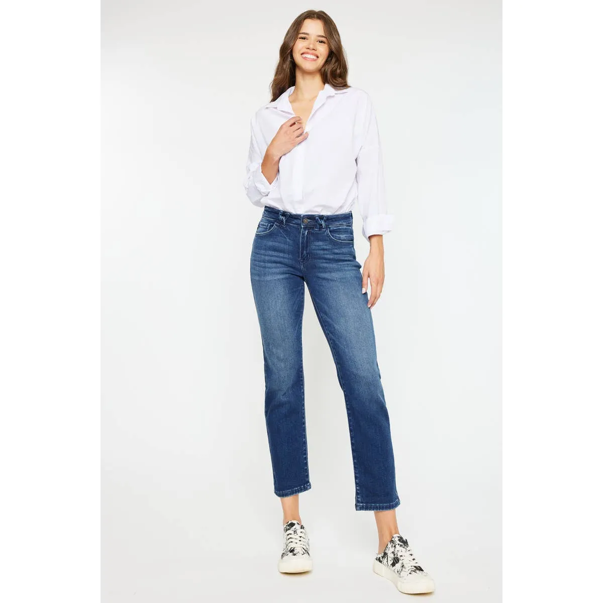 KanCan Mid Rise Slim Straight