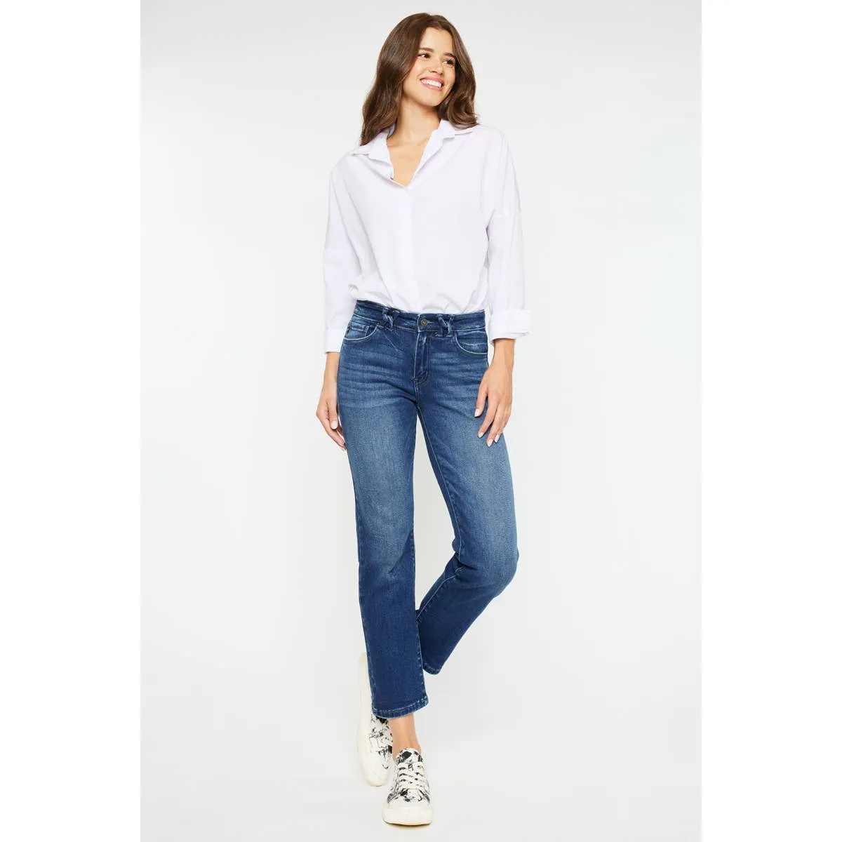 KanCan Mid Rise Slim Straight