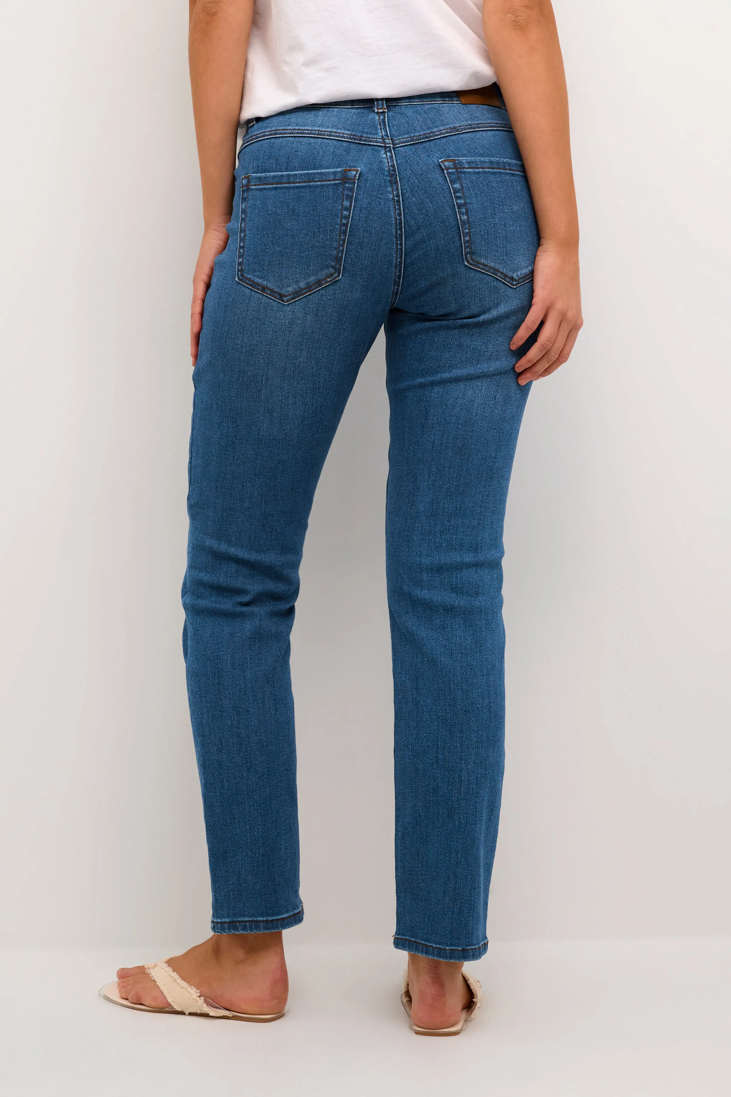 KAsinem Straight Leg Jeans - Blue Denim