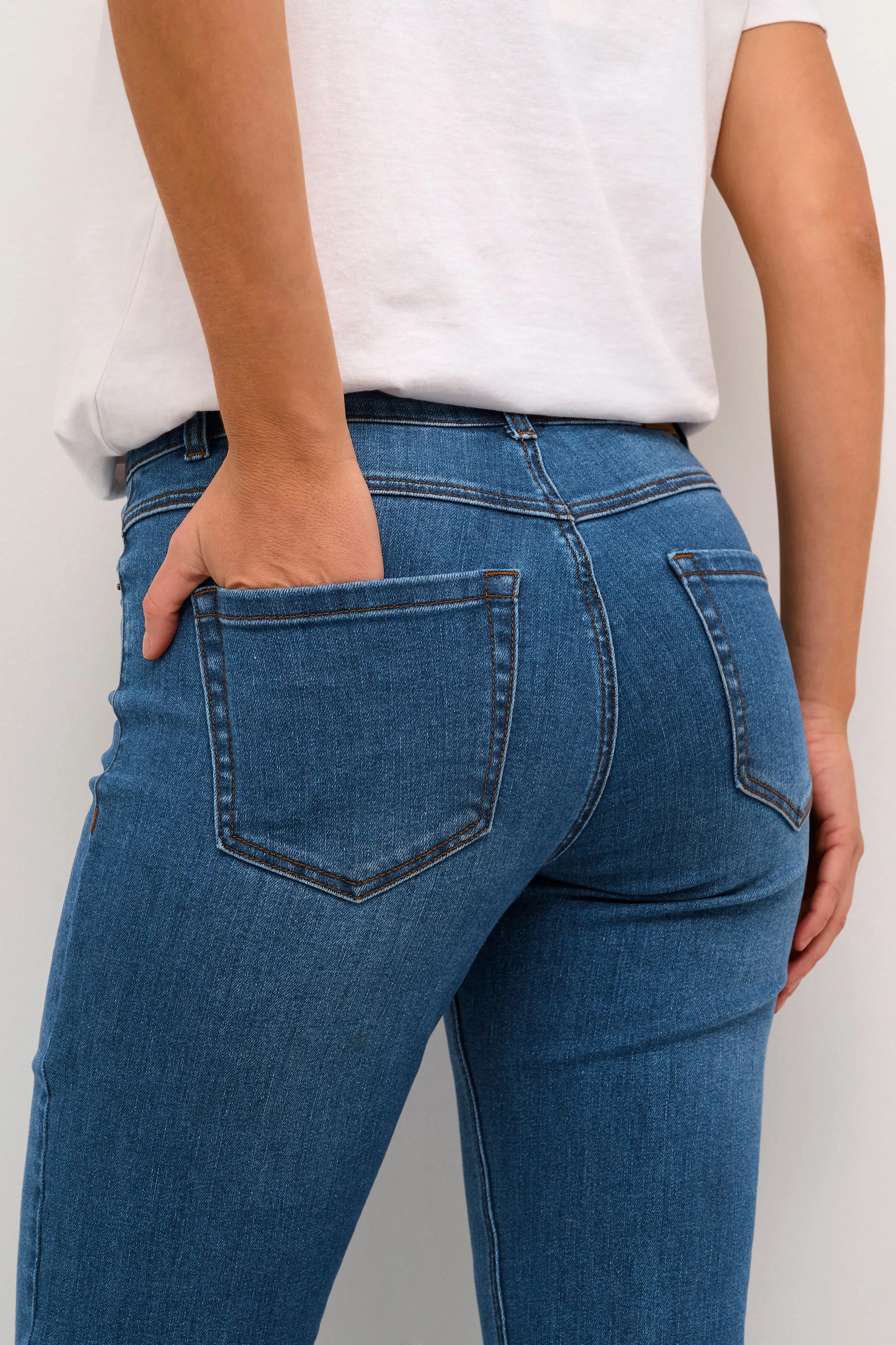 KAsinem Straight Leg Jeans - Blue Denim