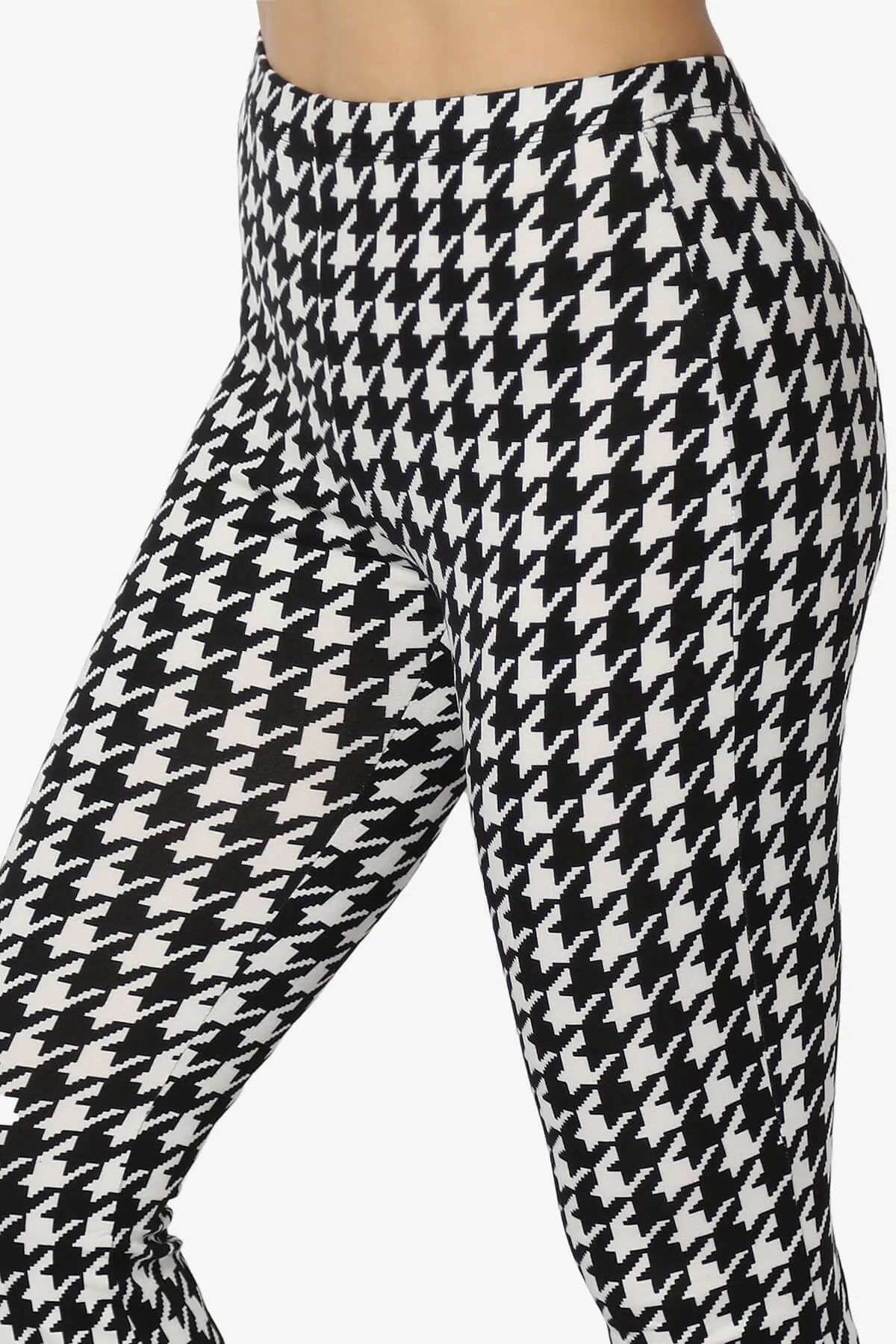 Keva Houndstooth Wrap Crop Top & Bell Bottom Pants SET