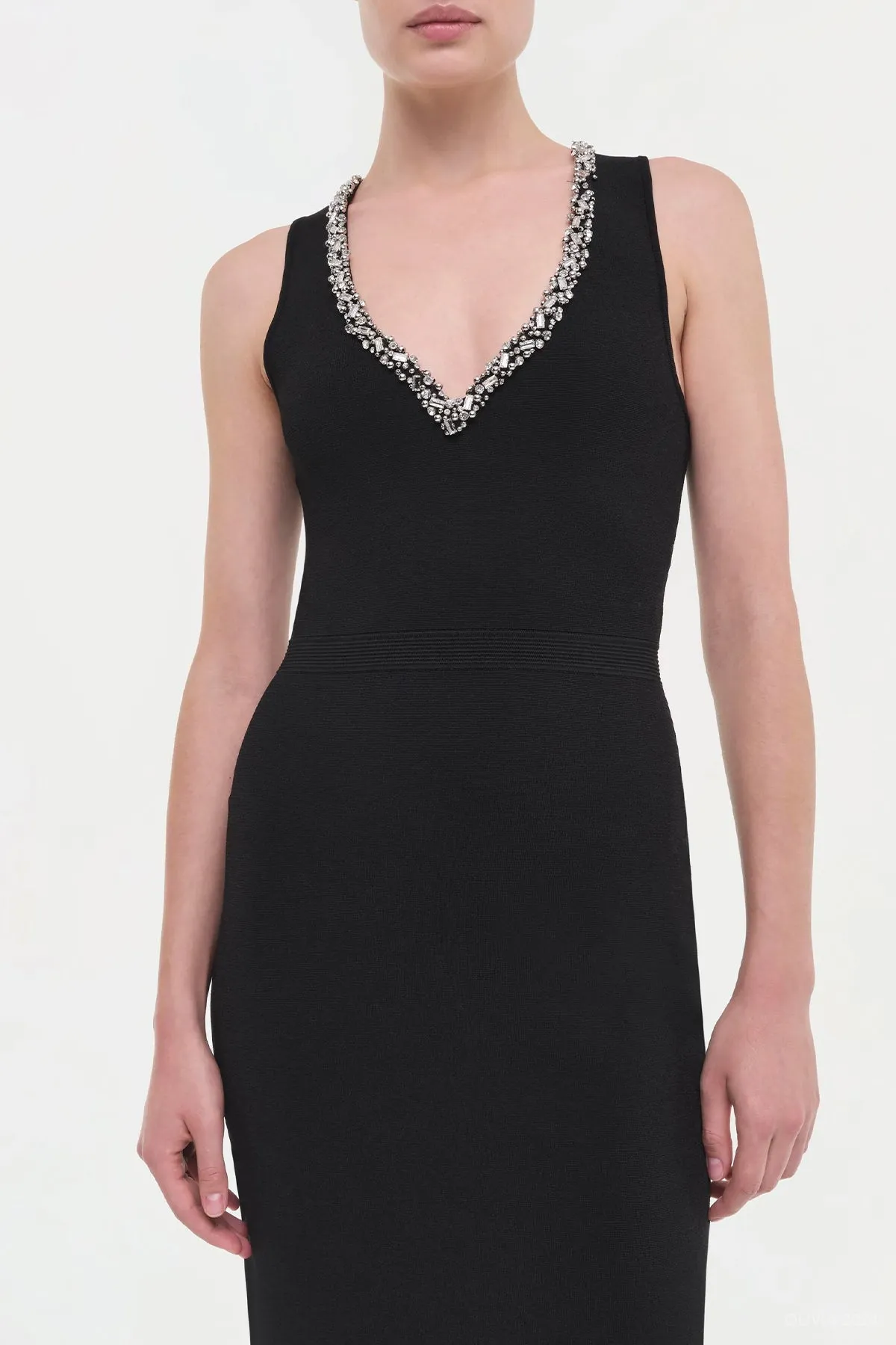 Khari Midi Dress in Black