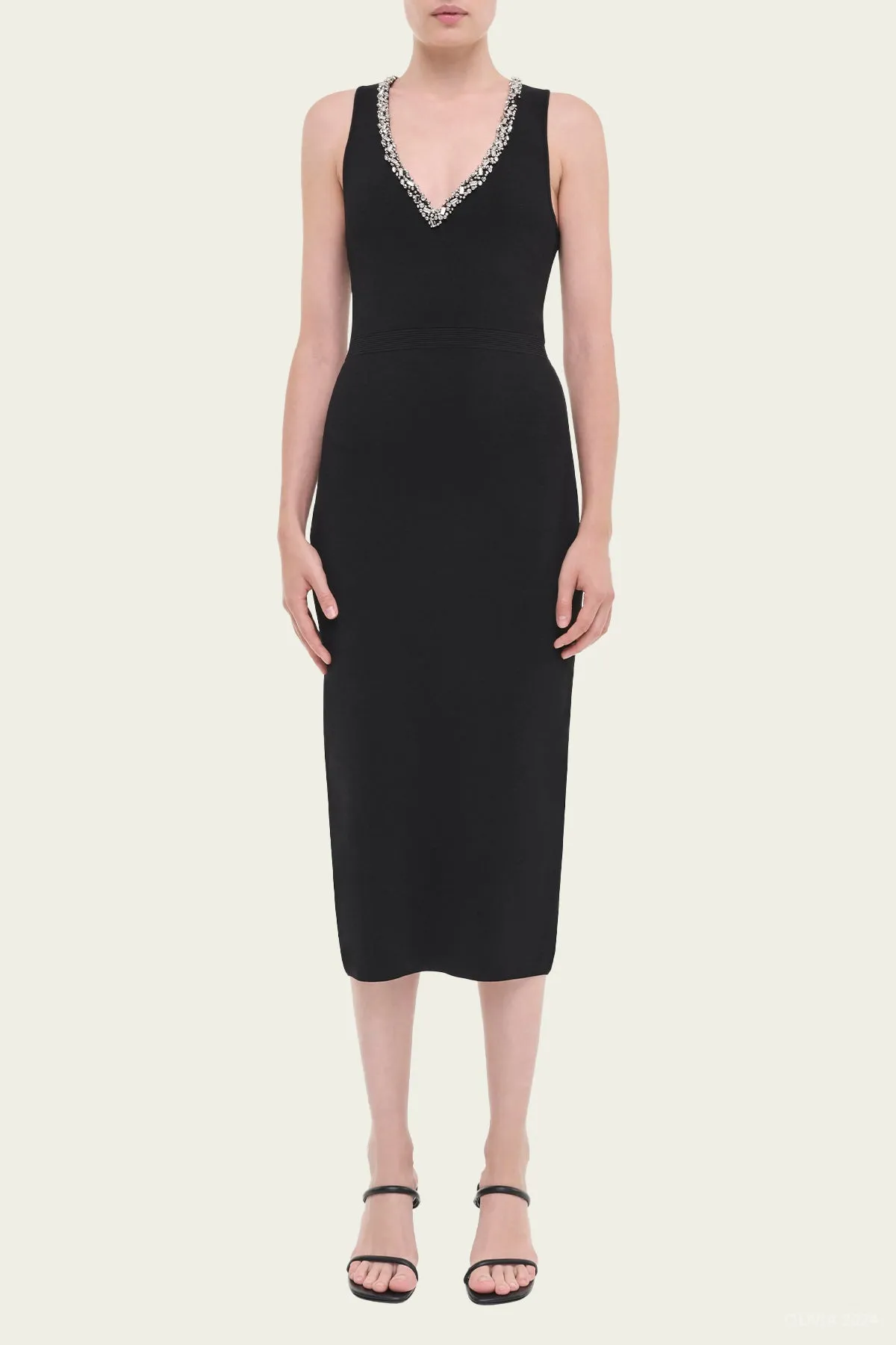 Khari Midi Dress in Black