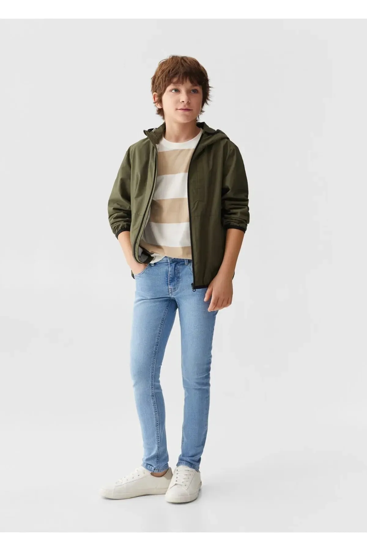 Kids Cotton Skinny Jeans Trousers For Boys