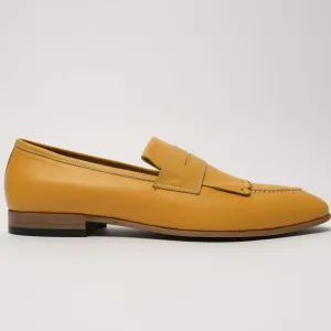 Kiltie Penny Loafers Mustard Yellow