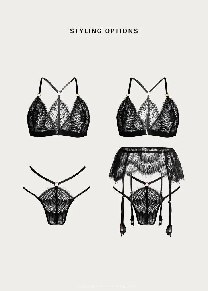 Kissed By Fire Back Detail Bralette