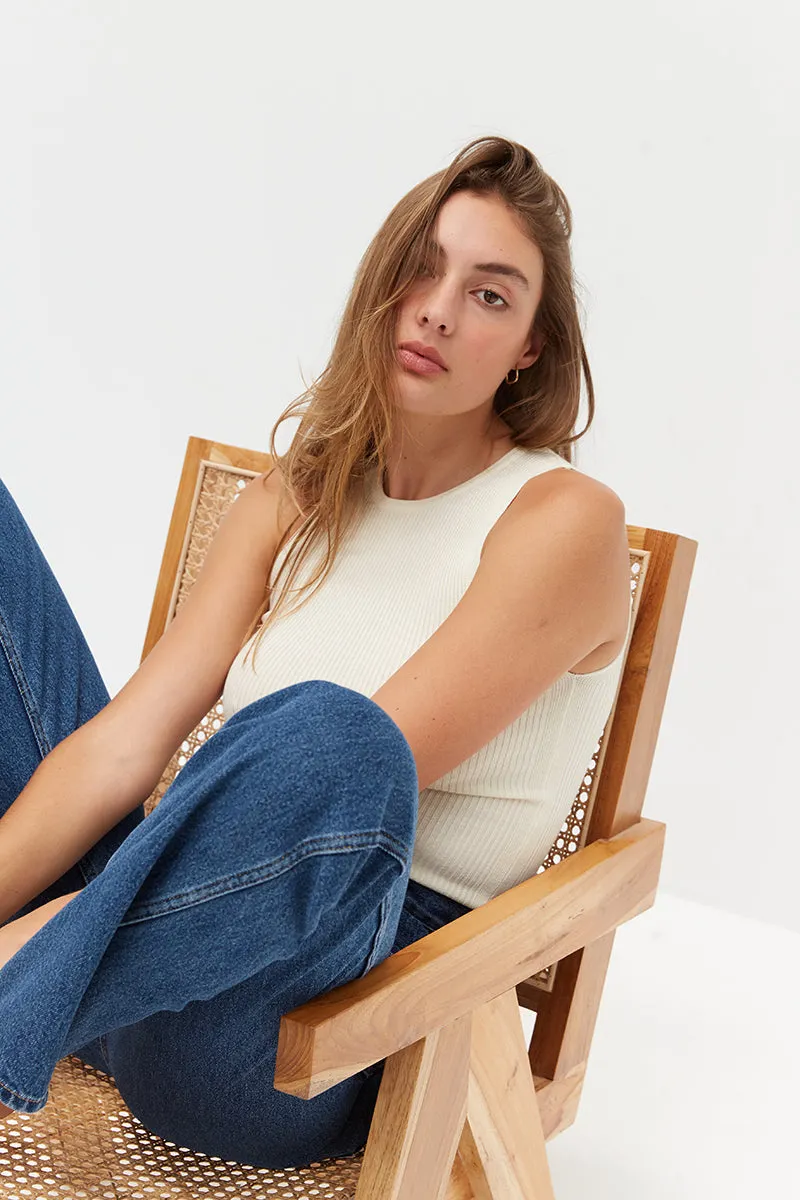 Knit Charlotte Top - Ivory