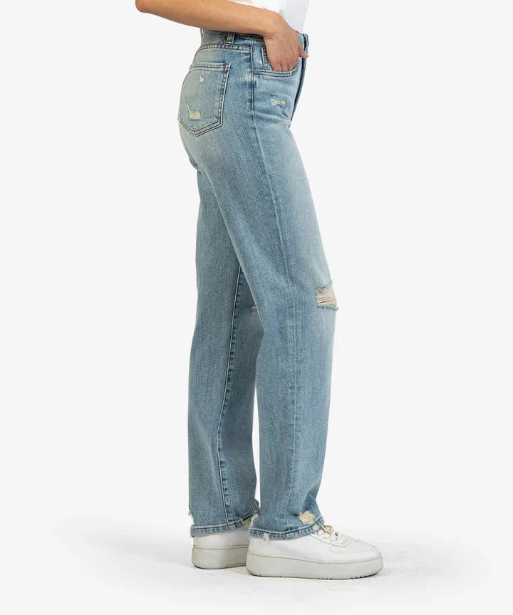 Kut From the Kloth Christine High Rise Straight Leg Jeans (Golden Wash)
