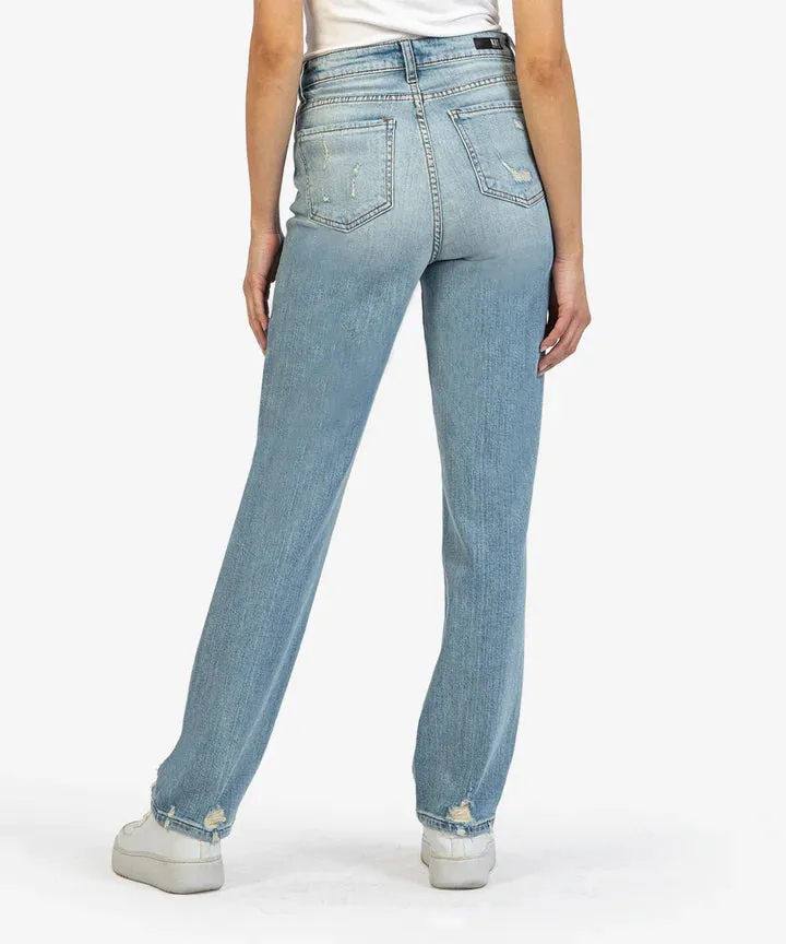 Kut From the Kloth Christine High Rise Straight Leg Jeans (Golden Wash)