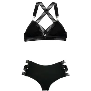 Lace Bralette and Boyshorts Set