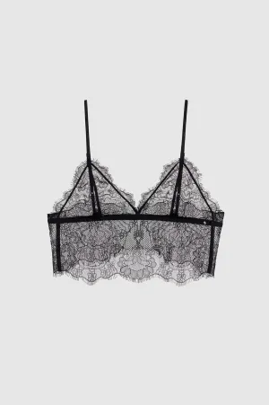 Lace Bralette - Black
