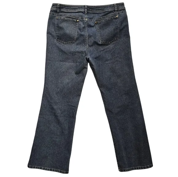 Lafayette 148 Bootcut High Rise Stretch Medium Wash Women's Denim Jeans Size 12