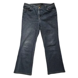 Lafayette 148 Bootcut High Rise Stretch Medium Wash Women's Denim Jeans Size 12