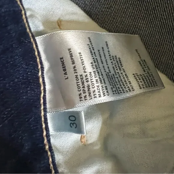 L’AGENCE Margot Skinny High Rise Colton Jeans Size 30 Like New