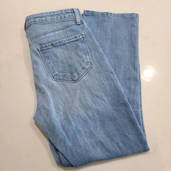 L'Agence Nadia Straight Leg High Waist Blue Jeans Size 26