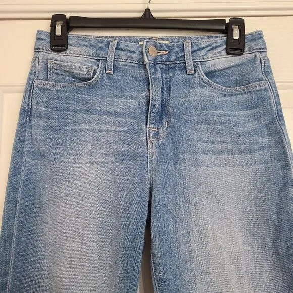 L'Agence Nadia Straight Leg High Waist Blue Jeans Size 26