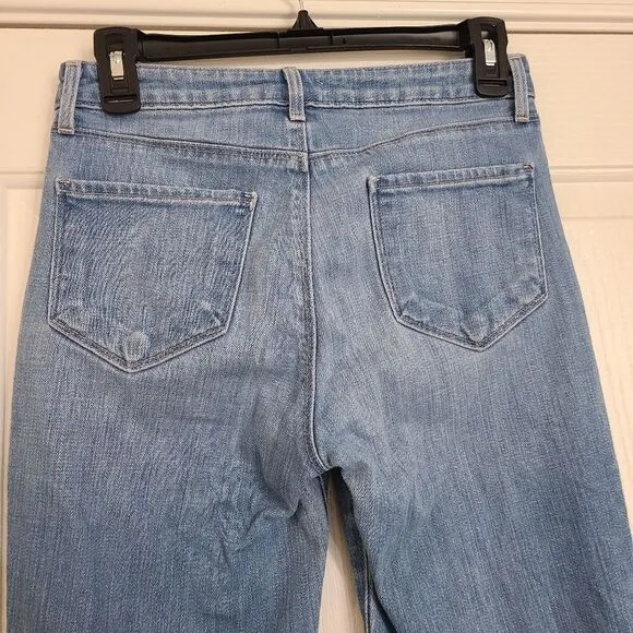 L'Agence Nadia Straight Leg High Waist Blue Jeans Size 26