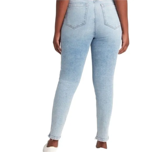 Lane Bryant High Rise Destructed Blue Jeans Size 18